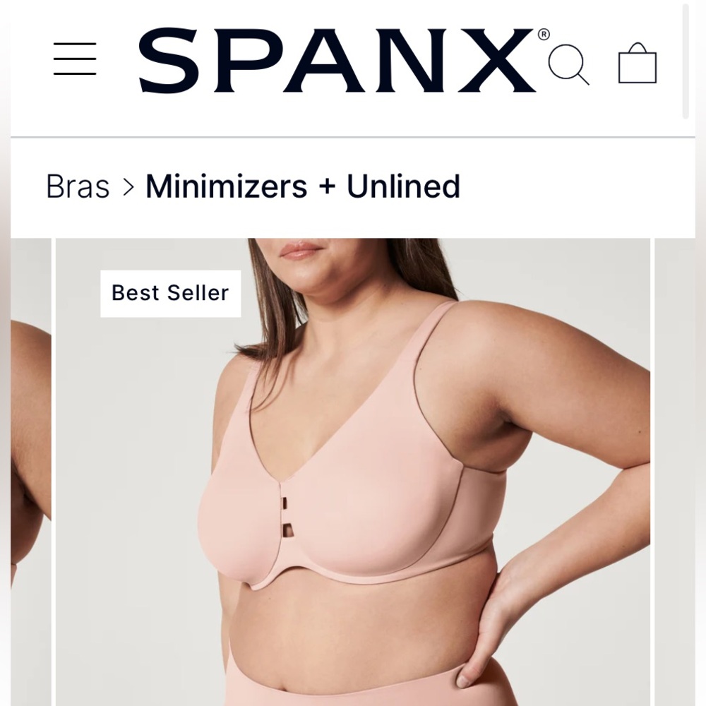 NWT SPANX LOW PROFILE Women's Minimizer Bra -